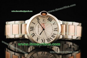 Cartier CBB025 Ballon Bleu Large Steel Rose Gold Watch 