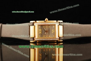 Patek Philippe TriPP112 Twenty-4 Gray Dial Gray Leather Yellow Gold Watch