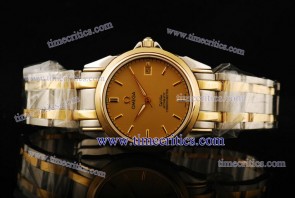 Omega TriOGA423 De Ville Co-Axial Two Tone Champagne Watch