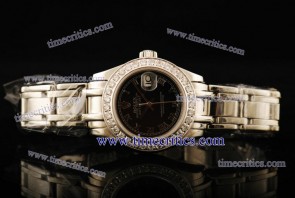 Rolex TriROL1249 Datejust PearlMaster Black Dial Steel Watch