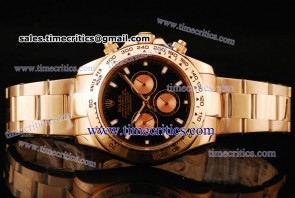 Rolex TriROL875 Daytona Black Dial Rose Gold Watch
