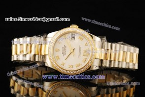 Rolex TriROL297 Datejust White Dial Two Tone Watch