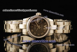 Rolex TriROL438 Datejust Grey Dial Steel Watch