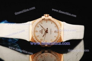 Omega TriOGA136 Constellation 35mm Rose Gold Diamond Watch