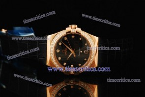 Omega TriOGA142 Constellation 35mm Rose Gold Diamond Watch