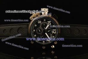 U-Boat TriUB079 Limited Edition Black Dial PVD Watch