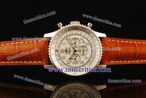 Breitling TriBrl198 Navitimer 01 White Dial Steel Watch