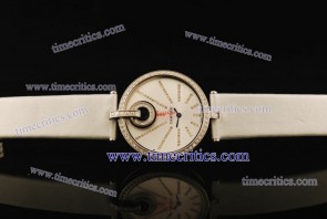 Cartier TriCAR334 Captive Silver Satin Steel Diamond Watch