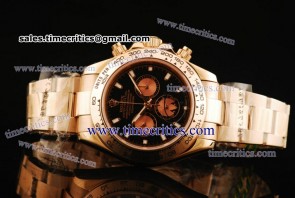 Rolex TriROL882 Daytona Black Dial Rose Gold Watch