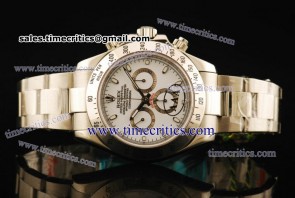 Rolex TriROL885 Daytona White Dial Steel Watch