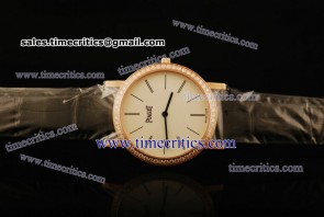 Piaget TriPIA058 Altiplano White Dial Yellow Gold Watch