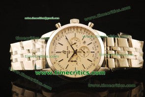Breitling BrlTSO011 Transocean Chrono White Dial Steel Watch