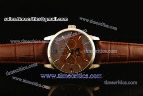 Jaeger-LeCoultre TriJL051 Duometre Brown Dial Steel Watch