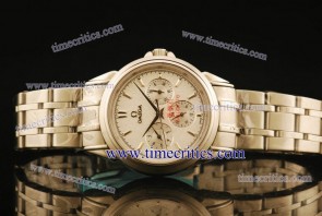 Omega TriOGA425 De Ville Co-Axial Steel White Watch