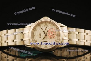 Omega TriOGA427 De Ville Co-Axial Steel White Watch