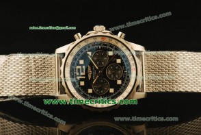 Breitling TriBrlc082 Chronospace Black Dial Steel Watch