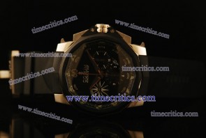 Corum TriCOR049 Challenger Tourbillon Black Dial Steel Watch