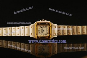 Cartier TriCAR427 Santos Galbee Steel Yellow Gold Watch