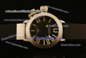 U-Boat TriUB170 Classico Black Dial Steel Watch