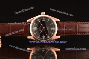 Omega TriOGA278 Seamaster Rose Gold Black Watch