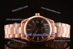 Omega TriOGA245 Seamaster Rose Gold Black Watch