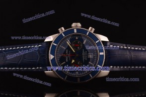 Breitling BrlSPO037 Superocean Heritage Chrono 125th Anniversary Blue Leather Steel Watch