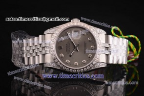 Rolex TriROL131 Datejust Grey Dial Steel Watch