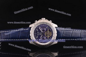 Breitling BRL330 Bentley Tourbillon Purple Dial Steel Watch 