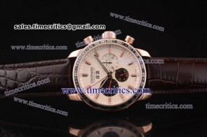 Chopard Trichp109 Mille Miglia Jacky ICKX Edition Rose Gold Watch White Dial