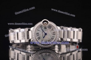 Cartier TriCBB105 Ballon Bleu Small 1:1 Steel Diamond White MOP Dial 