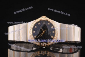 Omega TriOGA507 Constellation Two Tone Fan Shell Design Black Watch