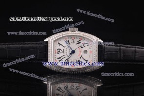 Franck Muller TriFRM088 Conquistador White Dial Steel Watch