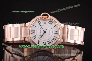 Cartier CBB018 Ballon Bleu Large Rose Gold Diamond Watch 