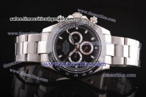 Rolex TriROL893 Daytona Black Dial Steel Watch