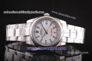 Rolex TriROL213 Datejust White Dial Steel Watch