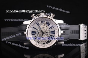 Roger Dubuis TriRD051 Excalibur Sliver Dial Steel Watch