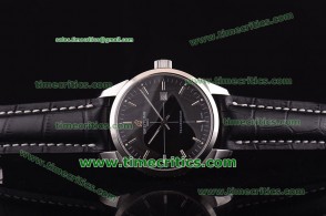 Breitling BrlTSO004 Transocean Black Leather Steel Watch