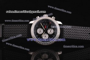 Chopard Trichp2012 29 Mille Miglia GMT Chrono For 2012 Black Steel Diamond Watch