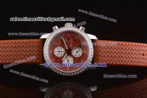 Chopard Trichp2012 32 Mille Miglia GMT Chrono For 2012 Brown Steel Diamond Watch