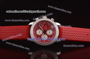 Chopard Trichp2012 33 Mille Miglia GMT Chrono For 2012 Red Steel Diamond Watch