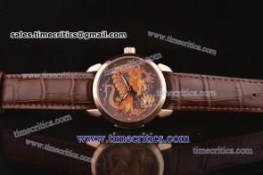 Ulysse Nardin TriUN119 Kremlin Set Classico Dragon Brown Enamel Dial Rose Gold Watch