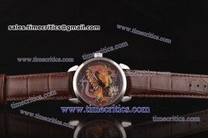 Ulysse Nardin TriUN120 Kremlin Set Classico Dragon Brown Enamel Dial Steel Watch