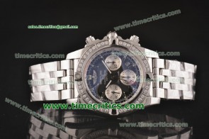 Breitling TriBRL423 Chronomat GMT Black Dial Steel Watch 