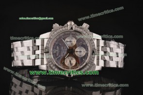 Breitling TriBRL427 Chronomat GMT Brown Dial Steel Watch 