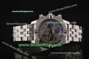 Breitling TriBRL432 Chronomat GMT Gray Dial Steel Watch 