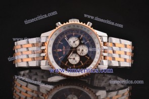 Breitling TriBrl202 Navitimer 01 Black Dial Two Tone Watch