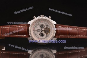 Breitling BRL333 Bentley Tourbillon Brown Dial Steel Watch 