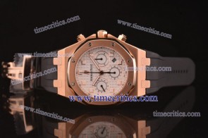 Audemars Piguet TriAP175 City of Sails White Dial Rose Gold Watch