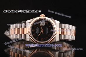 Rolex TriROL258 Datejust Black Dial Two Tone Watch