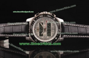 Breitling TriBrls078 Skyracer Leather Steel Watch